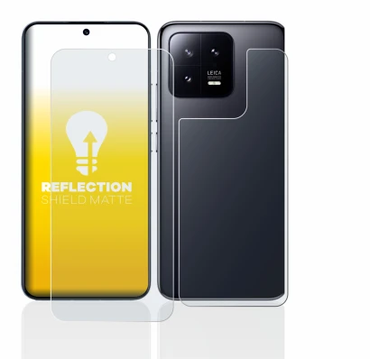 Image de l'appareil Xiaomi 13 (Avant+Arrière) avec une grande variété de protections d'écran.