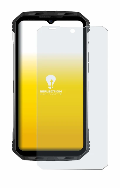 Image de l'appareil Doogee S100 avec une grande variété de protections d'écran.