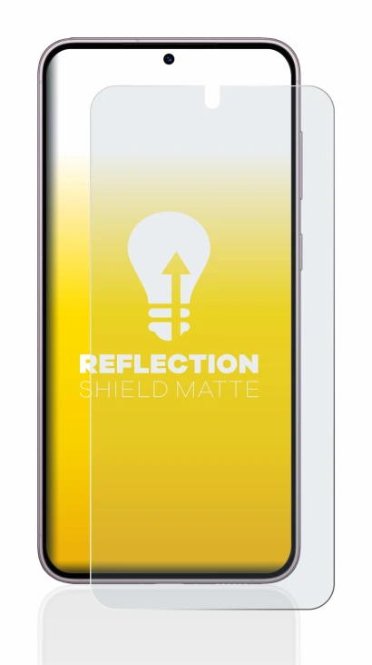 Image de l'appareil Samsung Galaxy S23 Enterprise Edition avec une grande variété de protections d'écran.