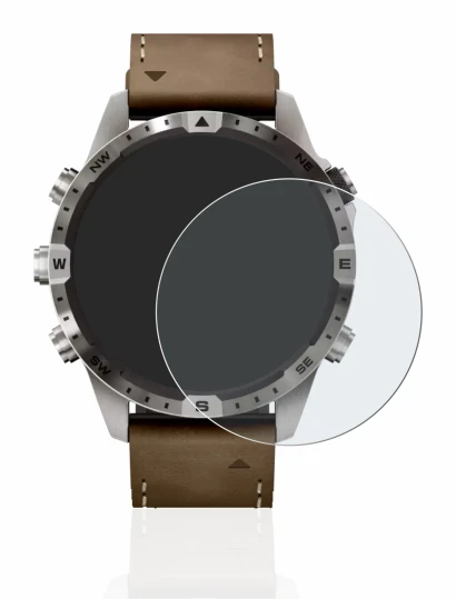 Image de l'appareil Garmin Marq Adventurer (Gen 2) avec une grande variété de protections d'écran.
