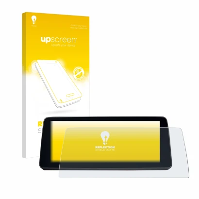 Face avant d’un emballage produit avec le logo de la marque upscreen. À côté, l’appareil BMW 5 G30/G31 2017-2019 est représent