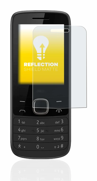 Image de l'appareil Nokia 225 4G avec une grande variété de protections d'écran.