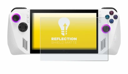 Image de l'appareil ASUS ROG Ally (2023) RC71L avec une grande variété de protections d'écran.