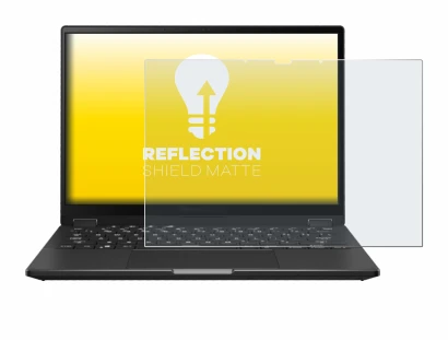 Image de l'appareil ASUS ROG Flow X13 2023 avec une grande variété de protections d'écran.