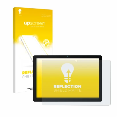Face avant d’un emballage produit avec le logo de la marque upscreen. À côté, l’appareil HotLight HLT1001 10" est représenté a
