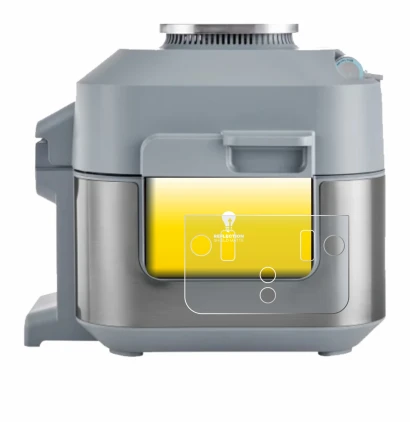 Image de l'appareil Ninja Speedi Rapid Cooking System avec une grande variété de protections d'écran.