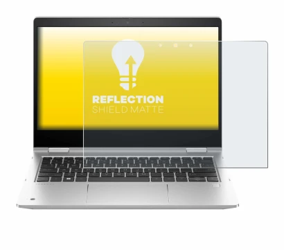 Image de l'appareil HP ProBook x360 435 G10 avec une grande variété de protections d'écran.