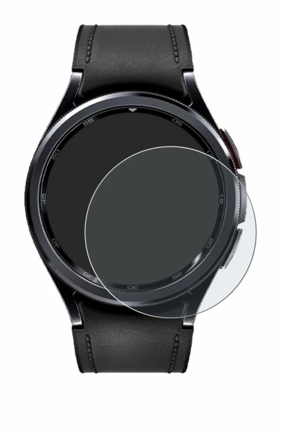 Image de l'appareil Samsung Galaxy Watch 6 Classic (43 mm) avec une grande variété de protections d'écran.