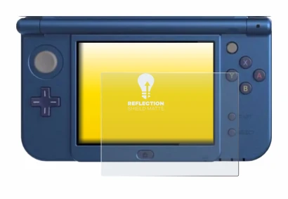Image de l'appareil Nintendo New 3DS XL (Affichage inférieur) avec une grande variété de protections d'écran.