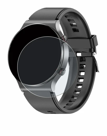 Image de l'appareil Kardena Care Pro 2 (rond) avec une grande variété de protections d'écran.