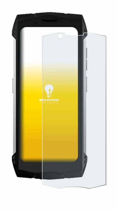 Image de l'appareil Doogee S Mini avec une grande variété de protections d'écran.