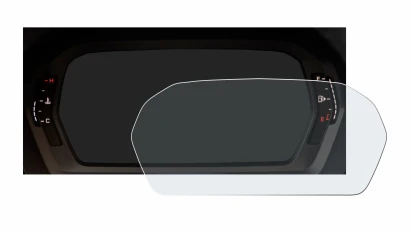 Image de l'appareil Audi A3 2023 Virtual cockpit avec une grande variété de protections d'écran.