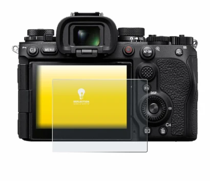 Image de l'appareil Sony Alpha 9 III avec une grande variété de protections d'écran.