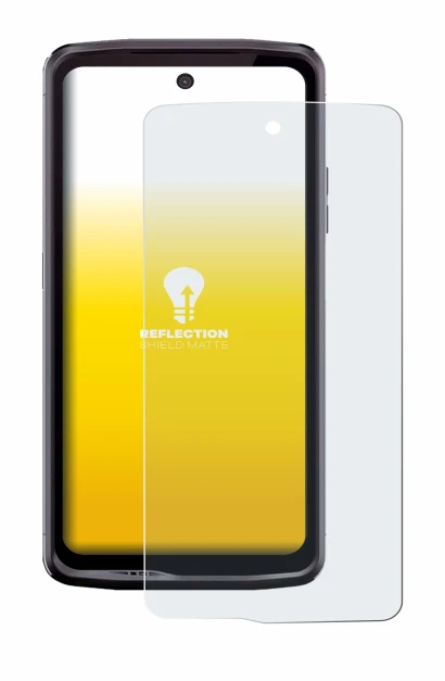 Image de l'appareil Crosscall Stellar X5 avec une grande variété de protections d'écran.