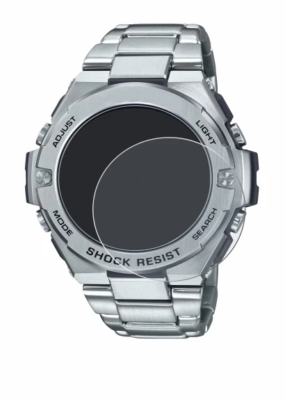 Image de l'appareil Casio G-Shock GST-B500D-1A avec une grande variété de protections d'écran.
