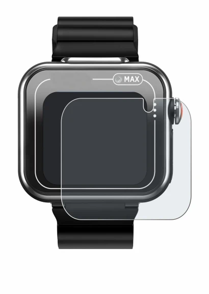 Image de l'appareil Vtech Kidizoom Smartwatch MAX avec une grande variété de protections d'écran.