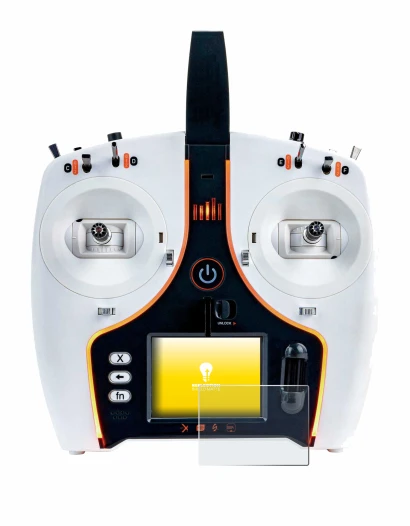Image de l'appareil Spektrum NX7e avec une grande variété de protections d'écran.
