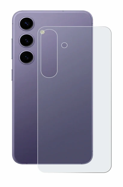 Image de l'appareil Samsung Galaxy S24 (Arrière) avec une grande variété de protections d'écran.