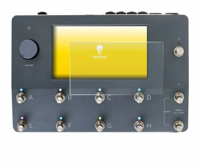 Image de l'appareil Neural DSP Quad Cortex avec une grande variété de protections d'écran.