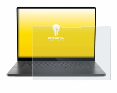 Image de l'appareil ASUS ROG Zephyrus G16 2024 avec une grande variété de protections d'écran.