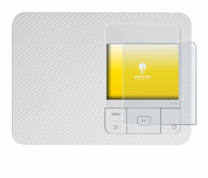 Image de l'appareil Canon Selphy CP1500 avec une grande variété de protections d'écran.