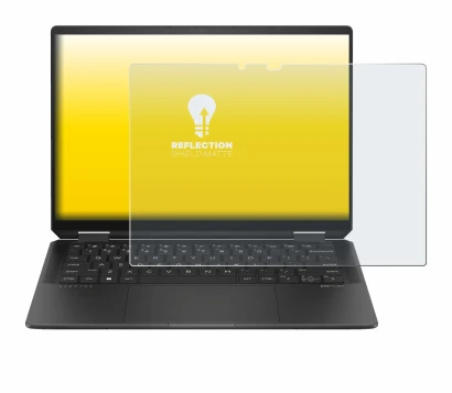 Image de l'appareil HP Spectre x360 (14-e) 2024 avec une grande variété de protections d'écran.