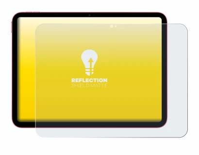 Image de l'appareil Apple iPad 10.9" 2022 (10ème Gen.) avec une grande variété de protections d'écran.
