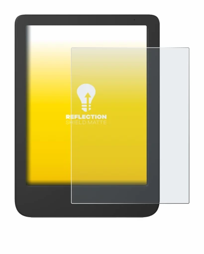 Image de l'appareil Tolino Shine 5 Color 2024 avec une grande variété de protections d'écran.