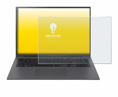 Image de l'appareil LG gram 17" 2024 avec une grande variété de protections d'écran.