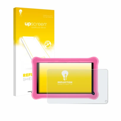 Face avant d’un emballage produit avec le logo de la marque upscreen. À côté, l’appareil Sannuo K708 7" est représenté avec la