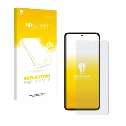 Face avant d’un emballage produit avec le logo de la marque upscreen. À côté, l’appareil HMD Pulse Plus est représenté avec la