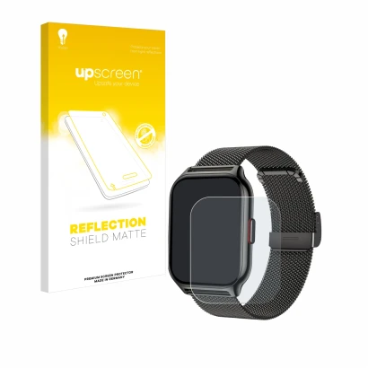 Face avant d’un emballage produit avec le logo de la marque upscreen. À côté, l’appareil Narcid P95 2" est représenté avec la 