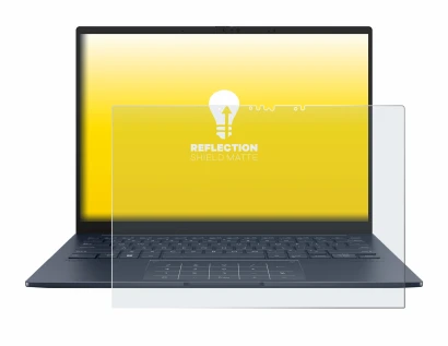 Image de l'appareil ASUS ZenBook 14 OLED UX3405 Touch avec une grande variété de protections d'écran.
