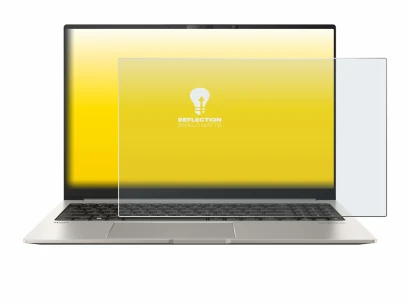 Image de l'appareil ASUS ZenBook 15 OLED UM3504 avec une grande variété de protections d'écran.