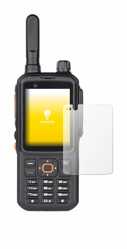 Image de l'appareil Inrico T320 avec une grande variété de protections d'écran.