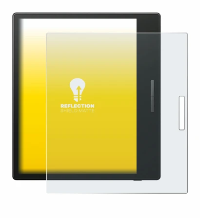 Image de l'appareil Boox Go Color 7 avec une grande variété de protections d'écran.