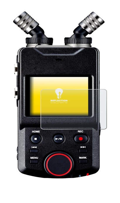 Image de l'appareil Tascam Portacapture X6 avec une grande variété de protections d'écran.