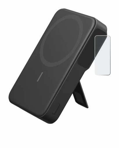 Image de l'appareil Anker MagGo avec une grande variété de protections d'écran.