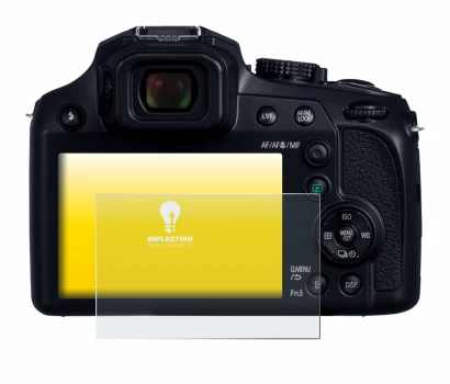 Image de l'appareil Panasonic Lumix DC-FZ82D avec une grande variété de protections d'écran.