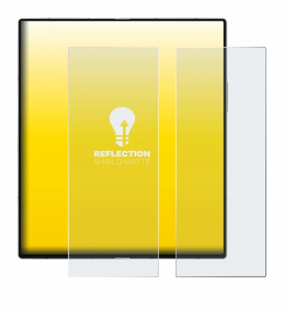 Image de l'appareil Samsung Galaxy Z Fold 6 5G (Affichage interne) avec une grande variété de protections d'écran.