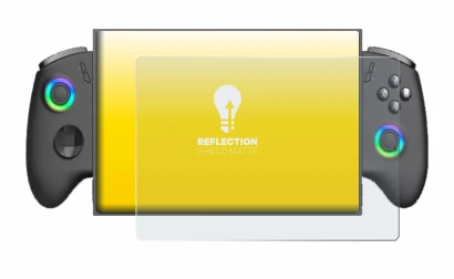 Image de l'appareil OneXPlayer X1 Mini avec une grande variété de protections d'écran.