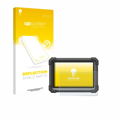 Face avant d’un emballage produit avec le logo de la marque upscreen. À côté, l’appareil Launch X-431 Pro Dyno est représenté 