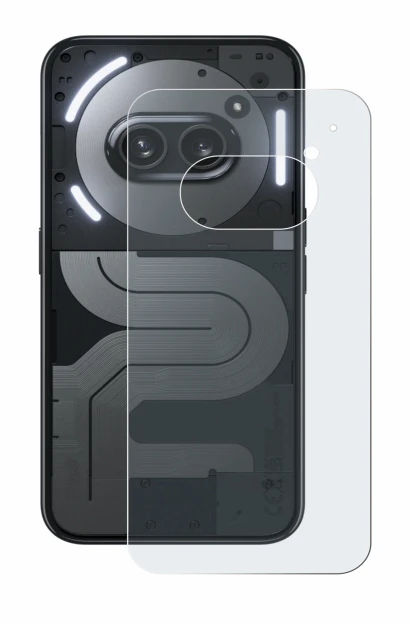 Image de l'appareil Nothing Phone (2a) Plus (Arrière) avec une grande variété de protections d'écran.