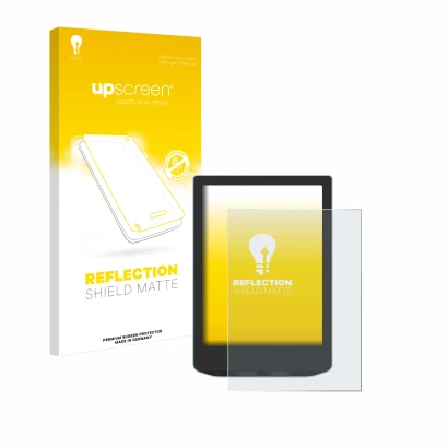Face avant d’un emballage produit avec le logo de la marque upscreen. À côté, l’appareil Vivlio Light HD Color est représenté 