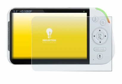 Image de l'appareil Babysense MaxView-2CAM 5,5" avec une grande variété de protections d'écran.