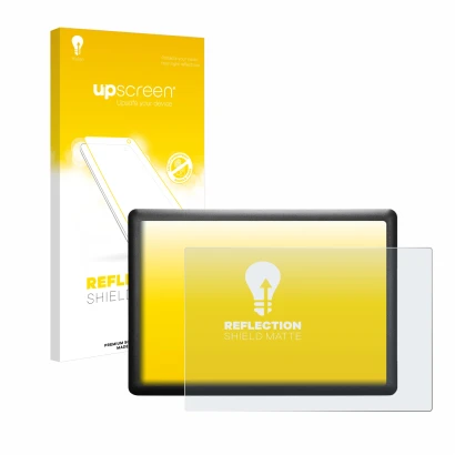 Face avant d’un emballage produit avec le logo de la marque upscreen. À côté, l’appareil Wacom One S CTL-472-S est représenté 