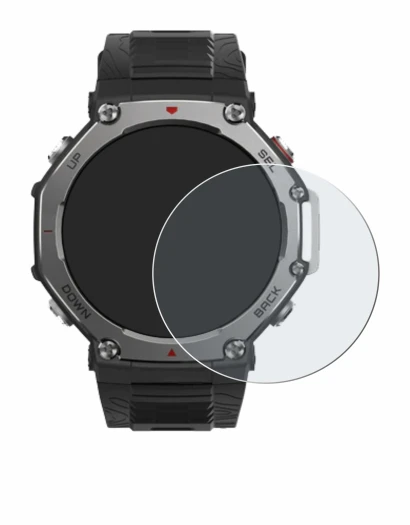 Image de l'appareil Huami Amazfit T-Rex 3 avec une grande variété de protections d'écran.