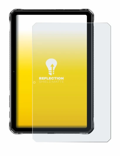 Image de l'appareil Doogee R10 avec une grande variété de protections d'écran.