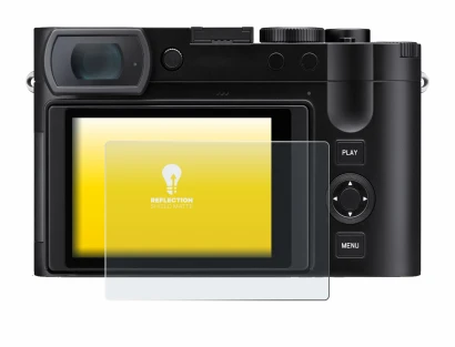 Image de l'appareil Leica Q3 43 avec une grande variété de protections d'écran.