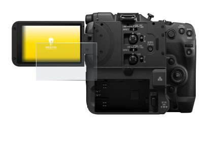 Image de l'appareil Canon EOS C400 avec une grande variété de protections d'écran.